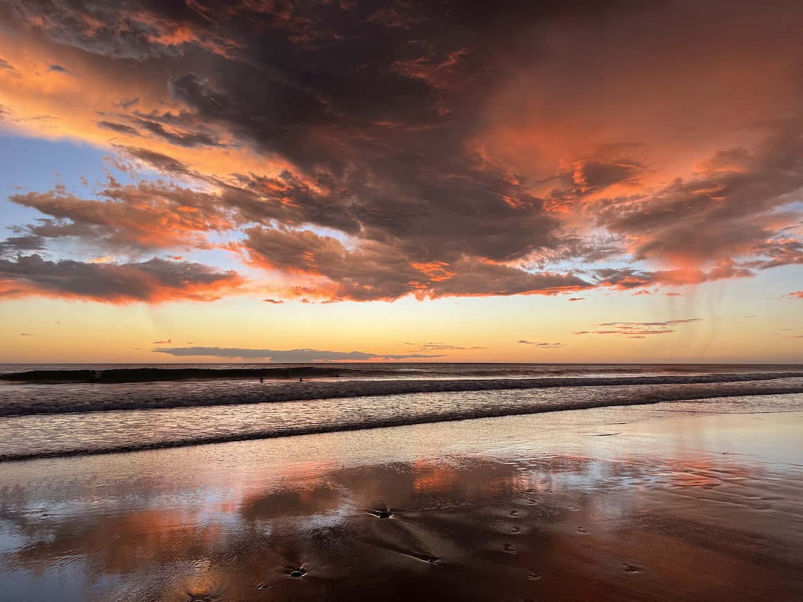 Rancho Santa beach sunset